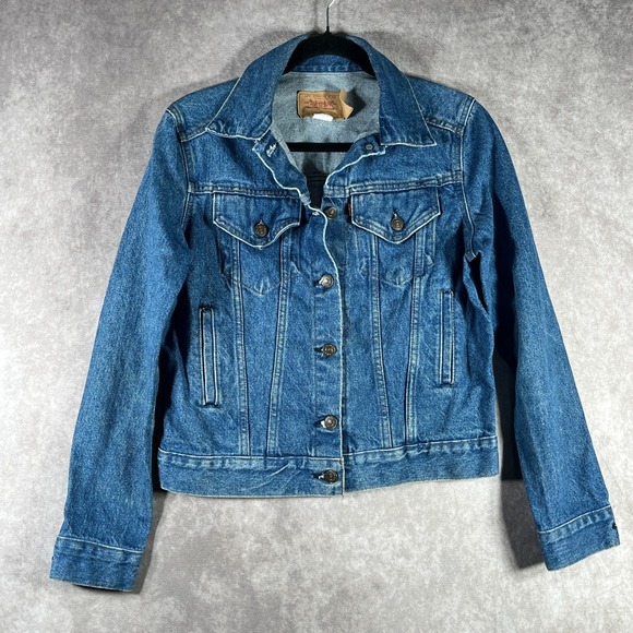 Vintage 80s Levis 76581-1212 Type 3 Denim Trucker Jean Jacket Mens‎ Small